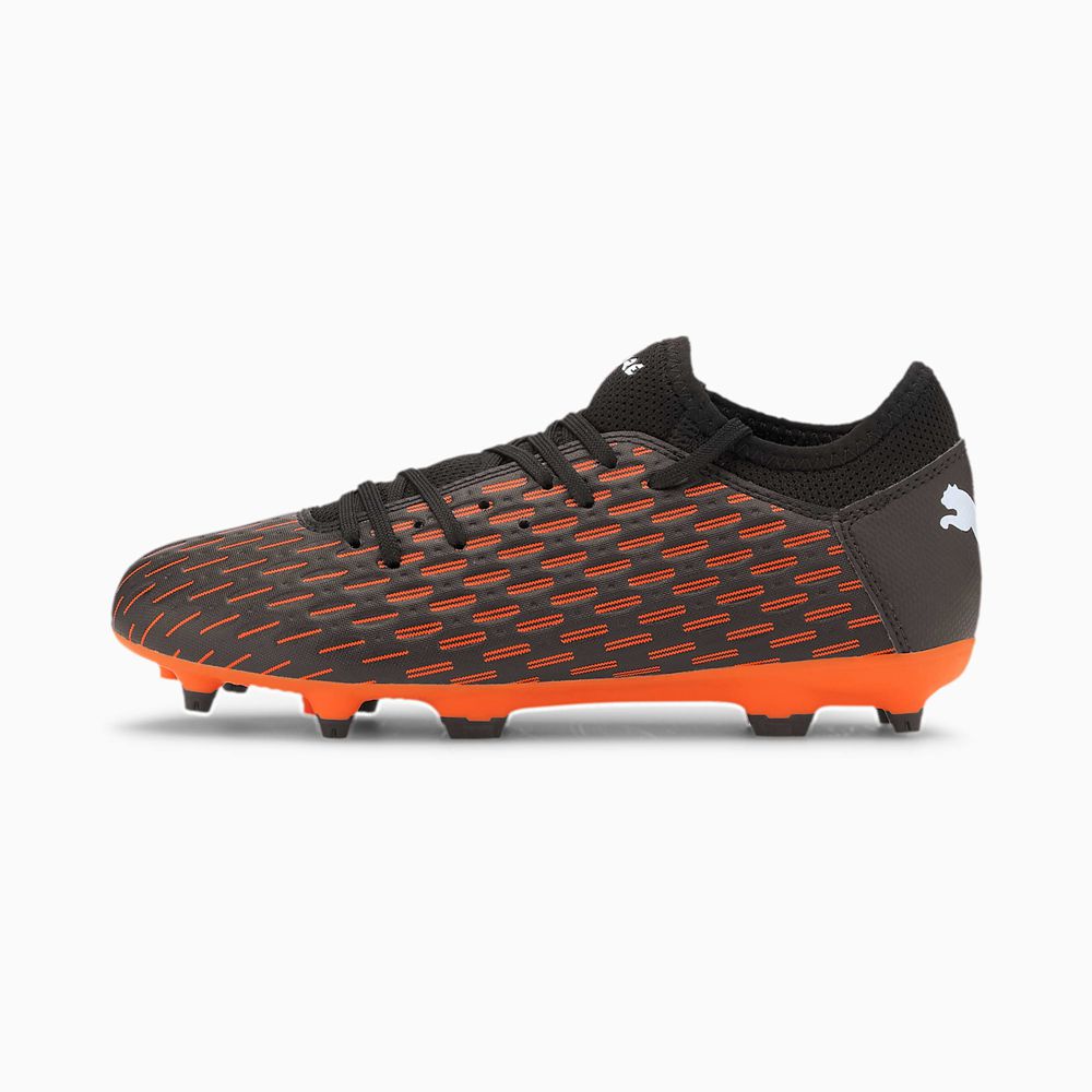 Puma FUTURE 6.4 FG/AG Fiú Focicipő - Fekete/Fehér/Narancssárga ( Hungary - XJLDZ9386 )